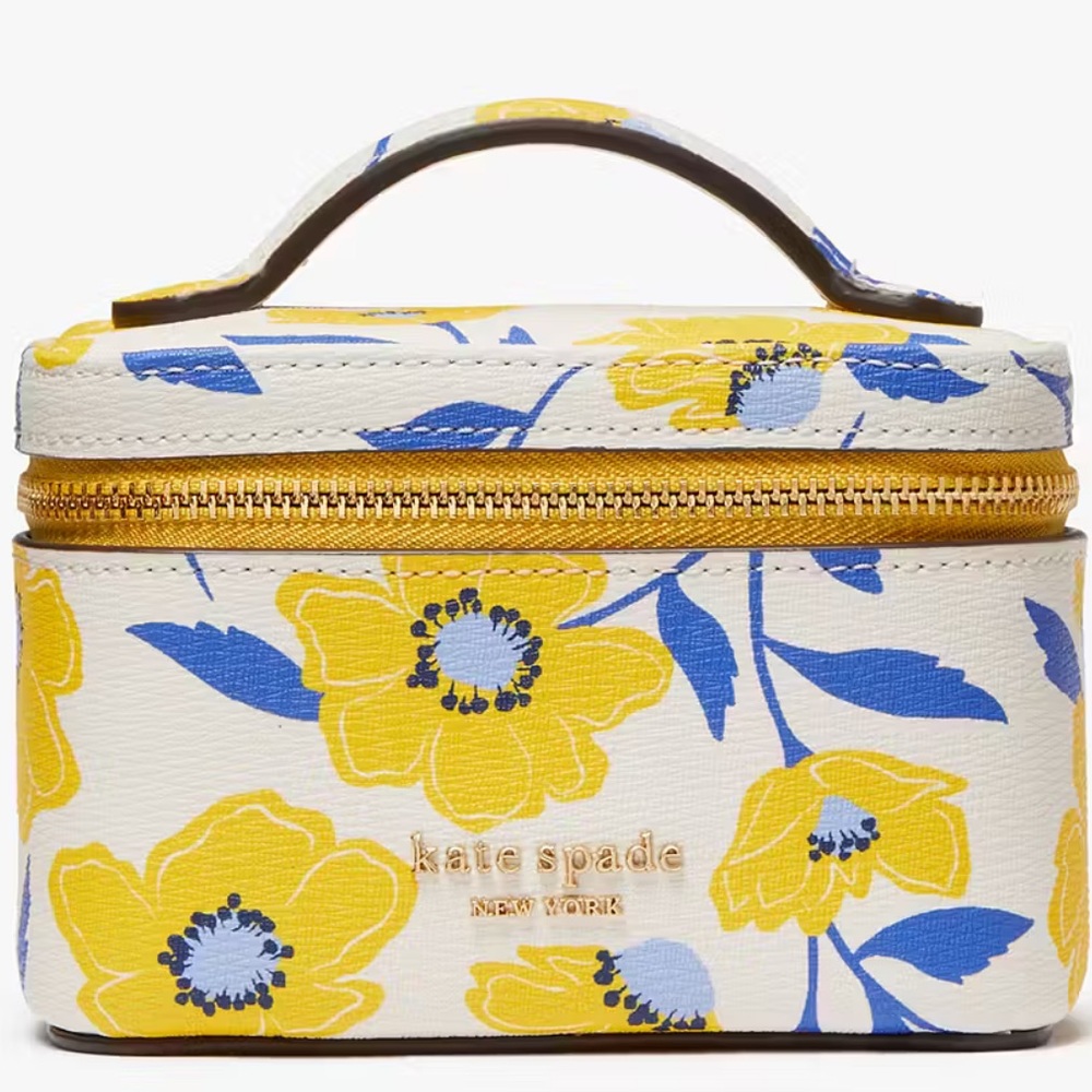 Kate Spade Morgan Sunshine Floral Printed Jewelry Case